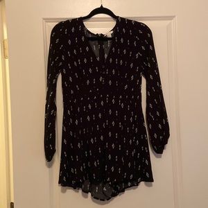 F21 Black jumper with shorts